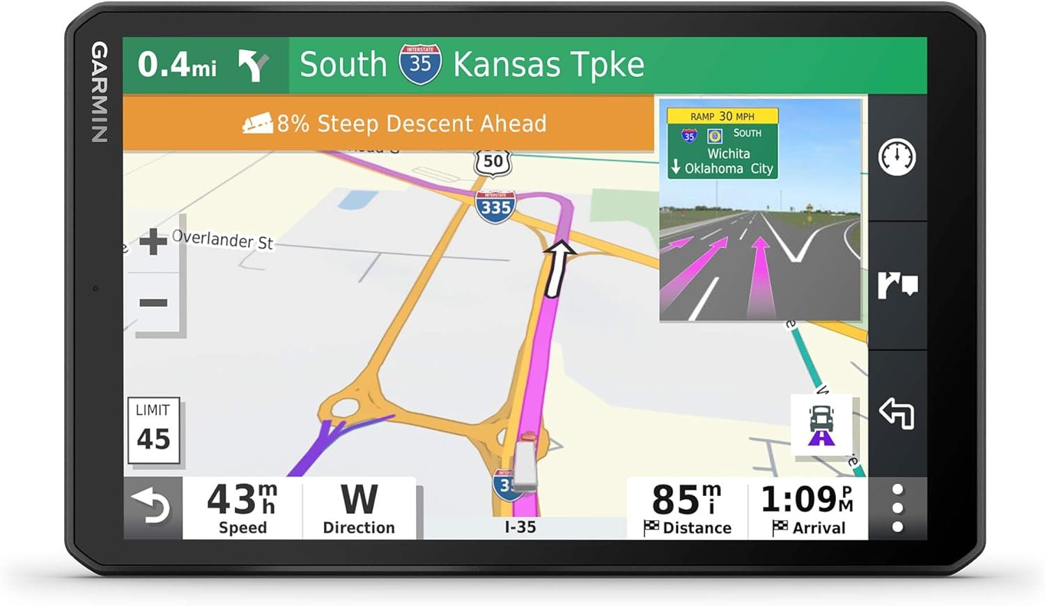 Garmin dezl OTR800, 8-inch GPS Truck Navigator, Easy-to-Read Touchscreen Display, Custom Truck Routing and Load-to-Dock Guidance Best Selling
