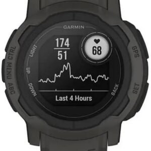 “Garmin Instinct 2 Rugged Outdoor GPS Watch with multi-GNSS support, military-grade durability, heart rate and activity tracking, 100m water resistance