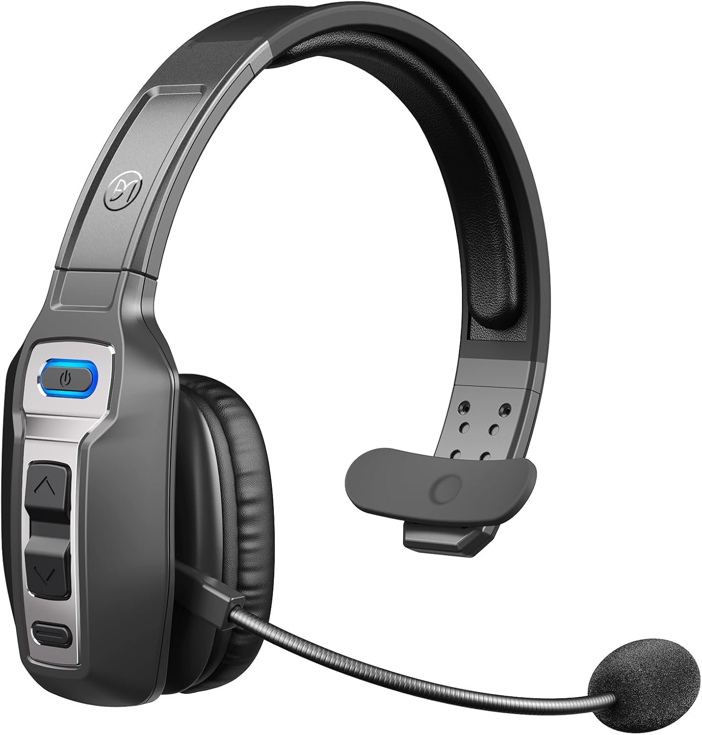 Trucker Brammar Bluetooth Headset with AI Noise Cancellation Microphone, Trucker Headset with 65Hrs Talk Time
