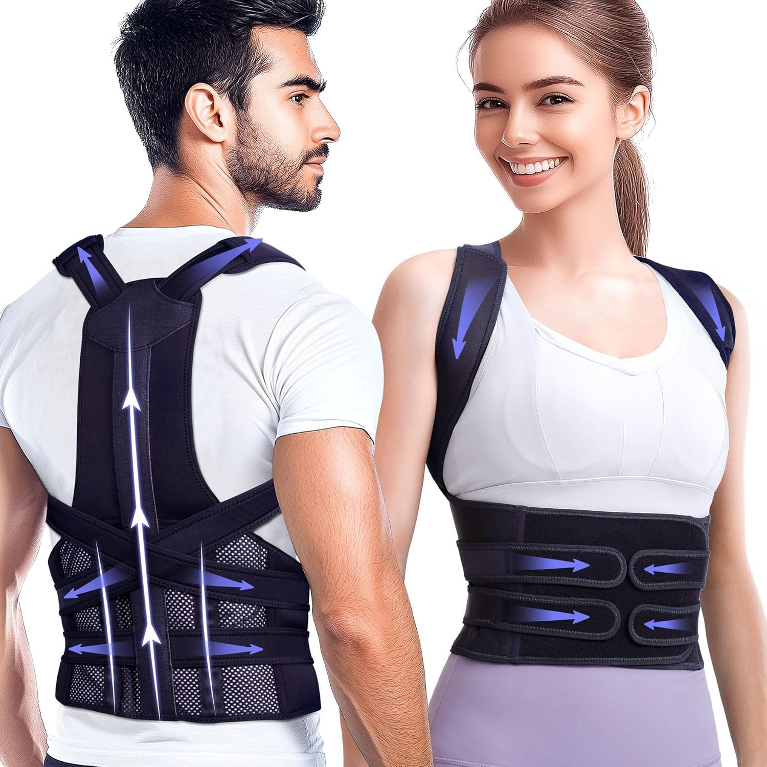Posture Corrector Full Back Brace for Men & Women